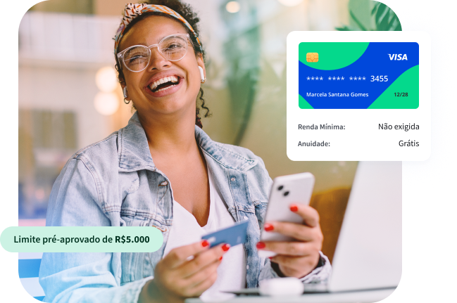 Encontre empréstimo
e cartão de crédito